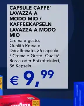 Capsule caffè Lavazza A Modo Mio