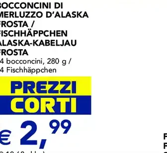 Bocconcini di merluzzo d'Alaska Frosta