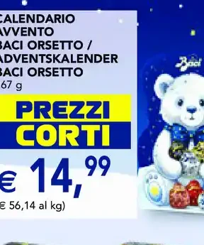 Calendario avvento Baci Orsetto