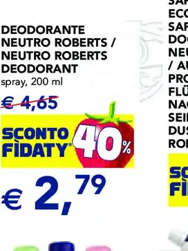 Deodorante Neutro Roberts