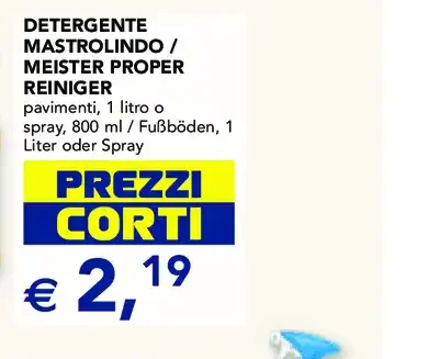 Detergente pavimenti Mastro Lindo / Meister Proper