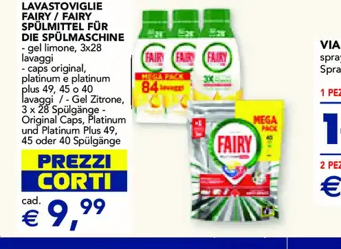 Detersivo lavastoviglie Fairy