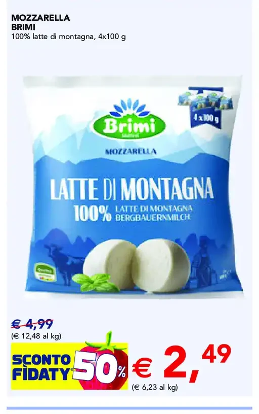 Mozzarella Brimi latte di montagna