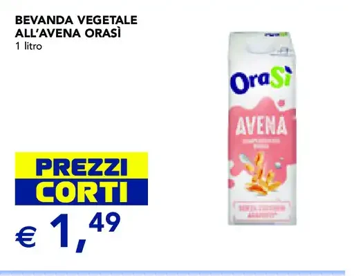 Bevanda vegetale all'avena Orasi