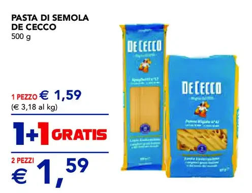 Pasta di semola De Cecco