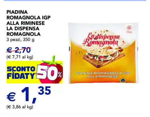 Piadina romagnola IGP La Dispensa Romagnola