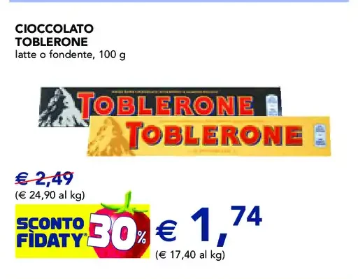 Cioccolato Toblerone