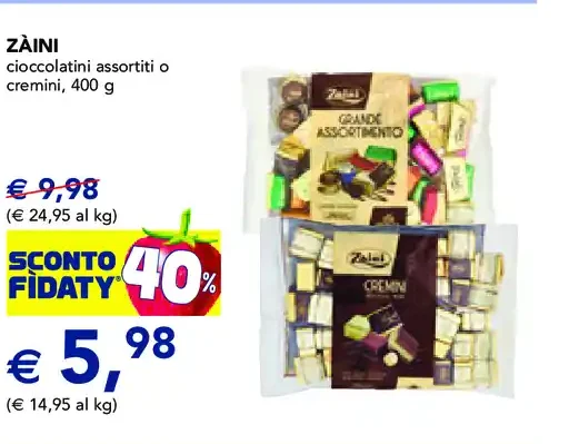 Zaini assortimento cioccolatini