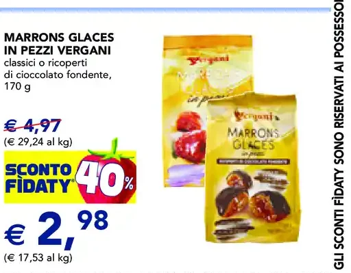 Marrons Glacés in pezzi Vergani