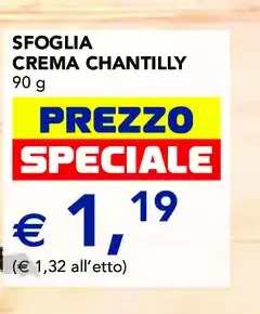 Sfoglia crema chantilly