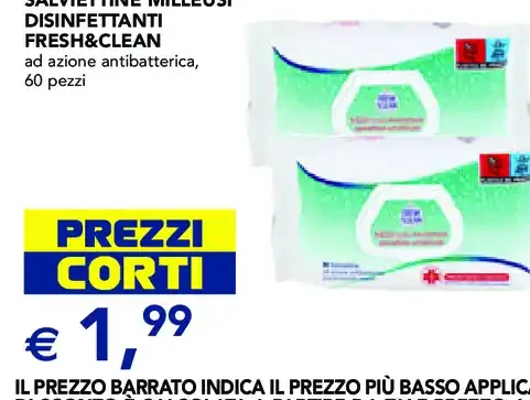 Salviettine Milleusi Disinfettanti Fresh&Clean