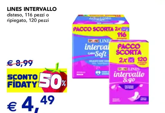Assorbenti Lines Intervallo