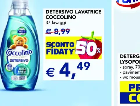 Detersivo lavatrice Coccolino