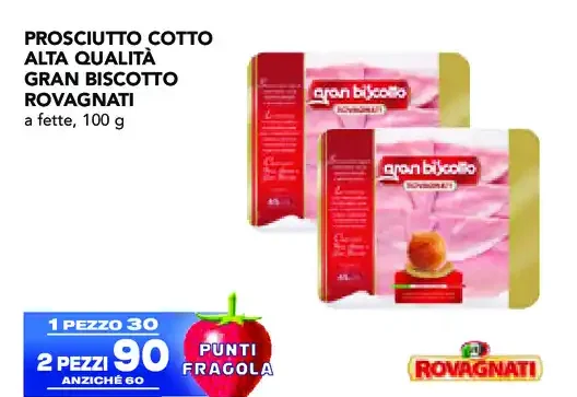 Prosciutto cotto Alta Qualità Gran Biscotto Rovagnati