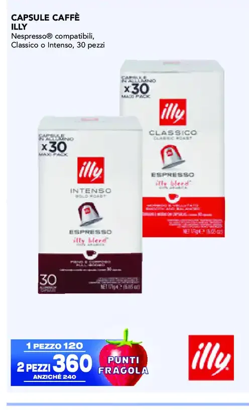 Capsule caffè Illy Nespresso compatibili, 30 pezzi