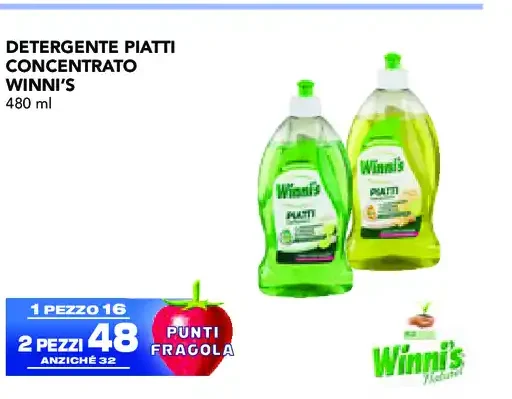 Detergente piatti concentrato Winni's 480 ml