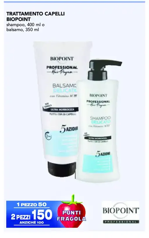 Trattamento capelli Biopoint shampoo o balsamo