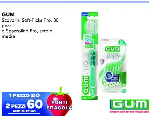 GUM Soft-Picks Pro o spazzolino Pro