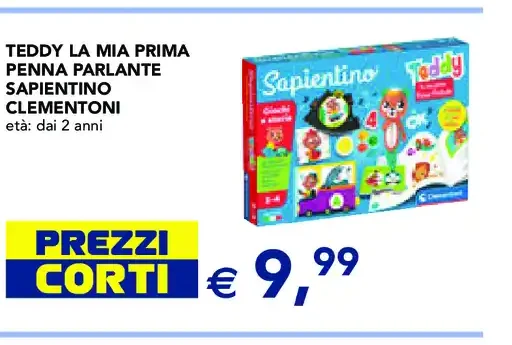 Teddy La Mia Prima Penna Parlante Sapientino Clementoni