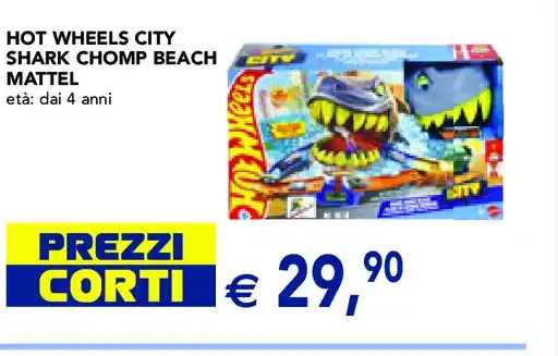 Hot Wheels City Shark Chomp Beach Mattel
