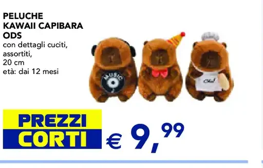 Peluche kawaii capibara ODS