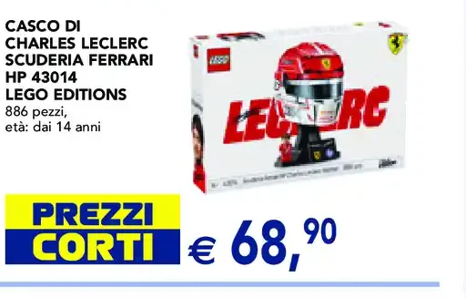Casco di Charles Leclerc Scuderia Ferrari HP 43014 LEGO Editions