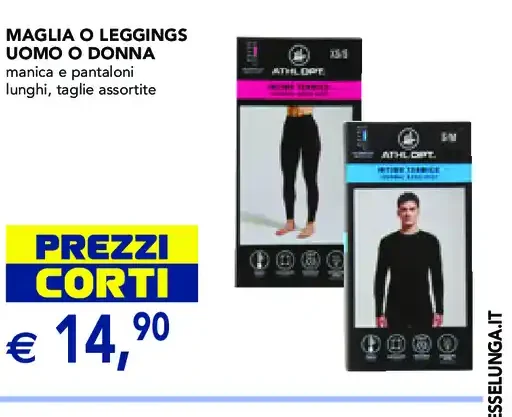 Maglia o leggings uomo o donna
