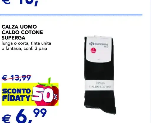 Calza uomo caldo cotone Superga