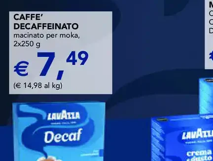 Caffè decaffeinato Lavazza