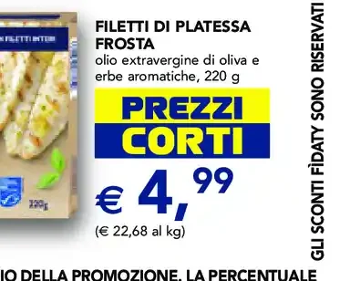 Filetti di platessa Frosta