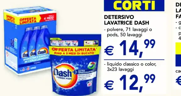 Detersivo lavatrice Dash