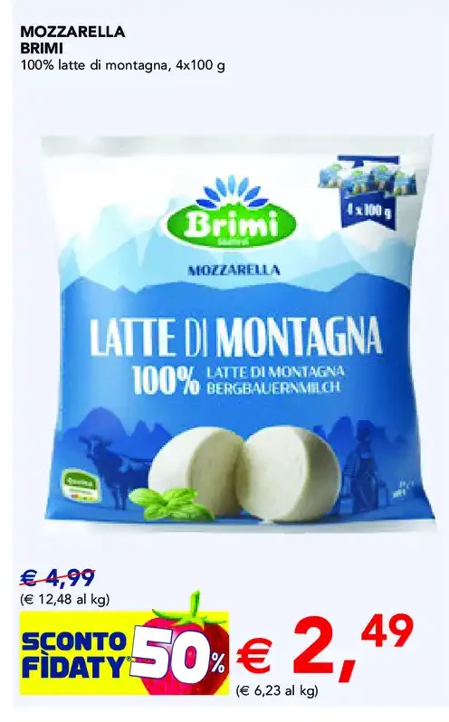 Mozzarella Brimi latte di montagna