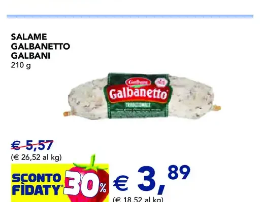 Salame Galbanetto Galbani