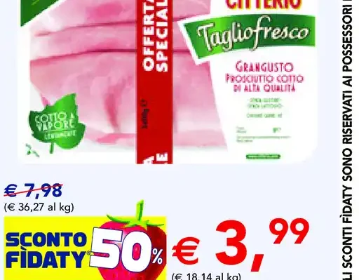 Prosciutto cotto Gran Gusto Citterio