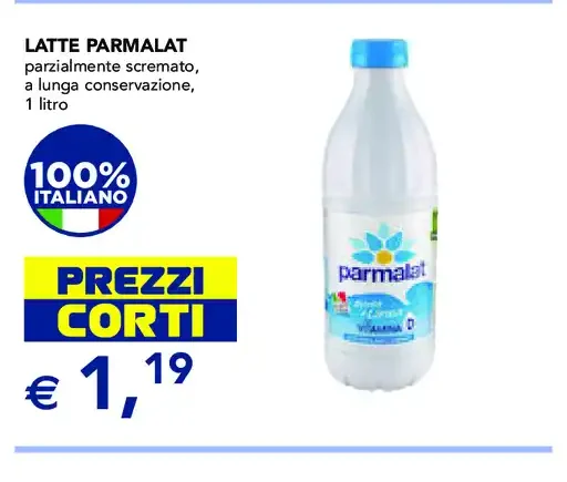 Latte Parmalat parzialmente scremato
