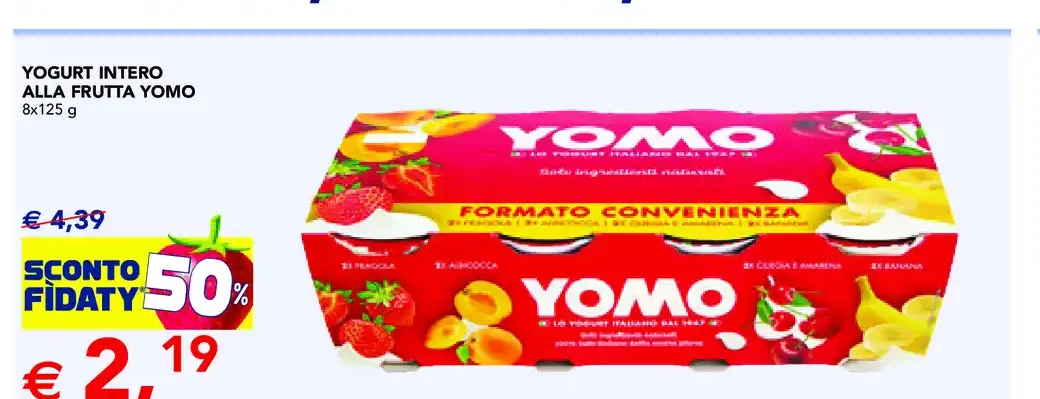 Yogurt intero alla frutta Yomo
