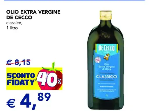 Olio extra vergine di oliva De Cecco Classico