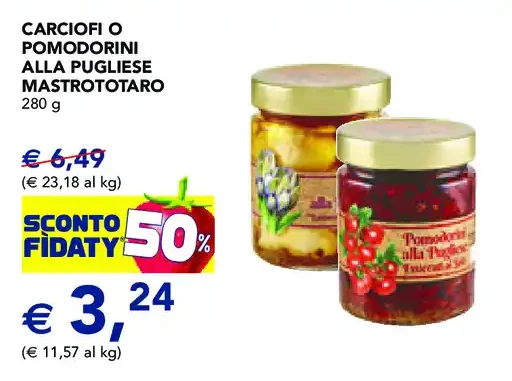 Carciofi o pomodorini alla pugliese Mastrototaro
