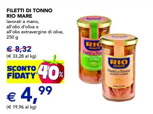 Filetti di tonno Rio Mare