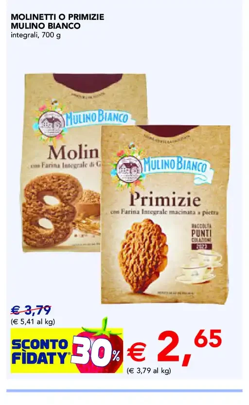 Molinette o Primizie Mulino Bianco