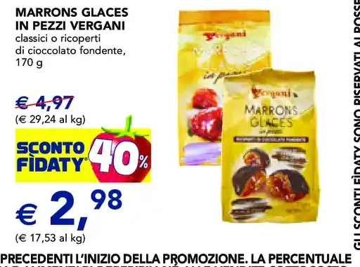 Marrons Glacés in pezzi Vergani