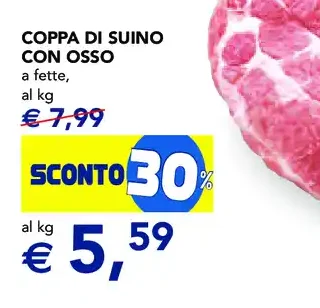 Coppa di suino con osso