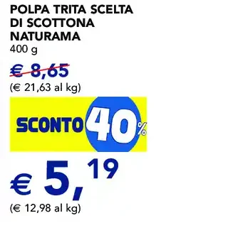 Polpa trita scelta di Scottona Naturama