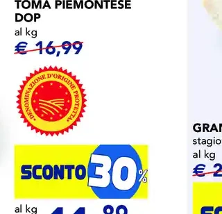 Toma piemontese DOP
