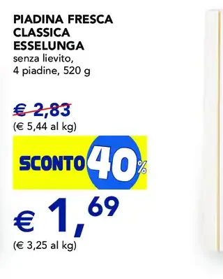 Piadina fresca classica Esselunga