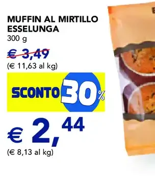 Muffin al mirtillo Esselunga