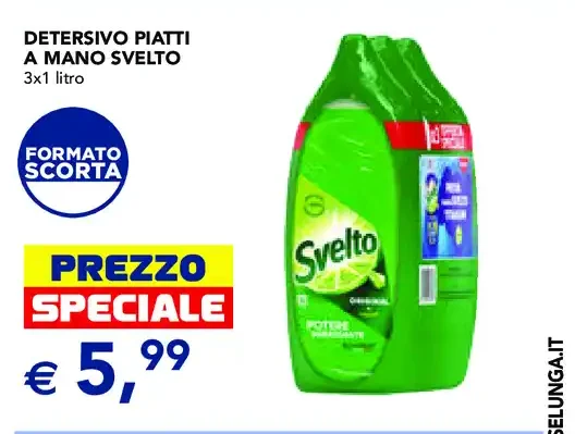 Detersivo piatti a mano Svelto