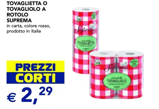 Tovaglietta o tovagliolo a rotolo Suprema