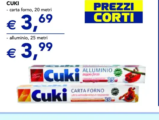 Pellicola e carta alluminio Cuki