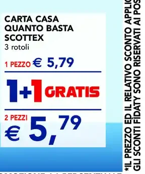 Carta casa Quanto Basta Scottex